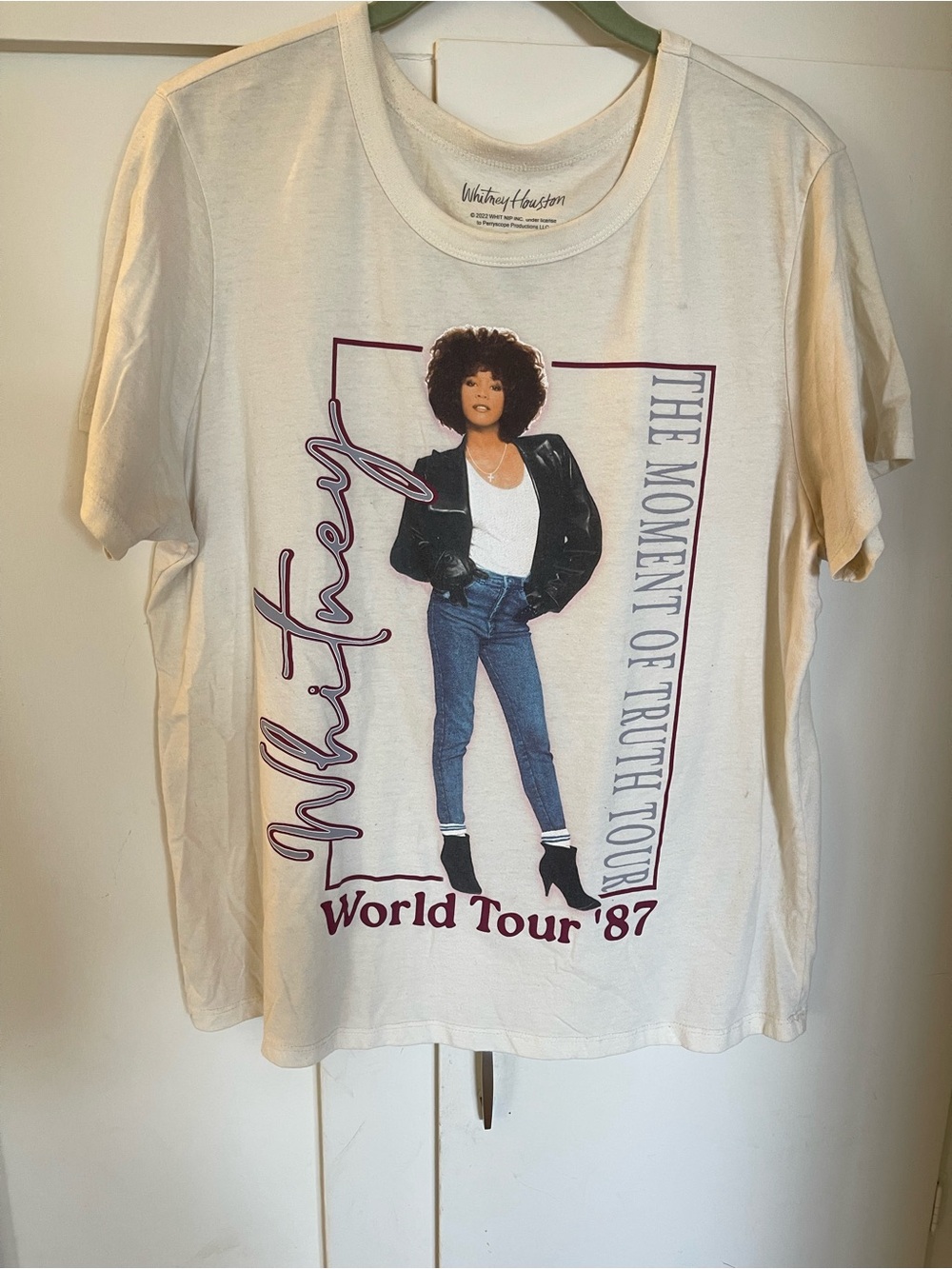 Whitney Houston  'World Tour '87' Graphic Tee